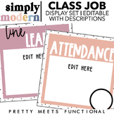 Editable Student Jobs Display and System for Classroom Management