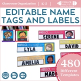 Editable Student Name Tags and Labels | Mini Student Name Tags