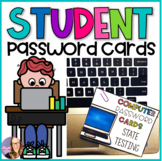 Editable Student Password Cards