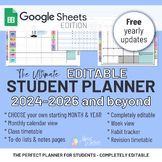 Editable Student Planner | 2024 to 2026 and beyond | Googl