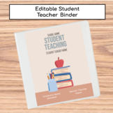 Editable Student Teacher Binder