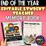 Editable Student Teacher Memory Book | Goodbye | Keepsake 