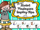 Personalized/Editable Student Work Display Tags for Clothes Pins