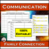 Editable Student and Class Log for Family Communication