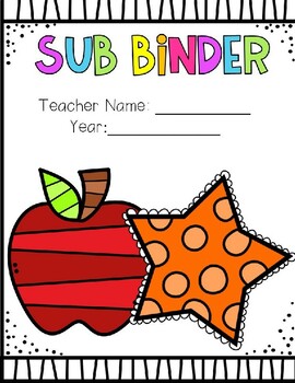 Preview of Editable Sub Binder Cover