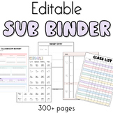 Editable Sub Binder | Neutral Printable Templates | Substi