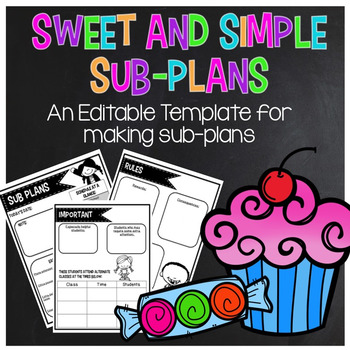 Preview of Editable Sub Plans!