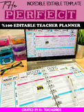 Editable Sub Teacher Planner | Teacher Binder 2024 | Back 