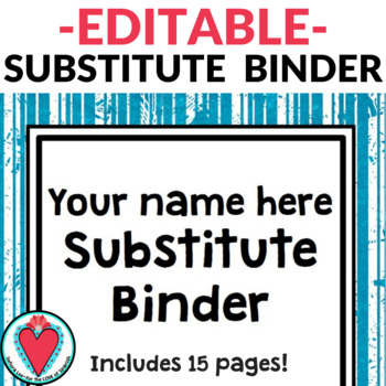 Preview of Spanish Emergency Sub Plans Substitute Binder - Editable