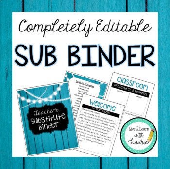 Preview of Editable Substitute Binder Forms