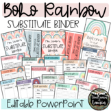 Editable Substitute Binder Forms (BOHO RAINBOW)