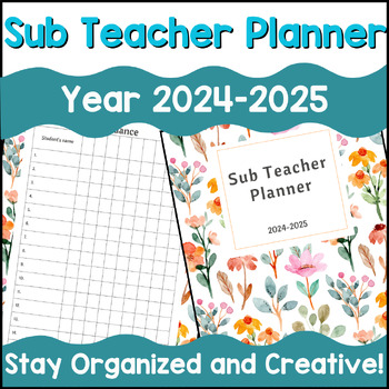 Preview of Editable Substitute Binder Forms- sub tub, plans, teacher planner PRINT + PDF
