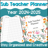 Editable Substitute Binder Forms- sub tub, plans, teacher 