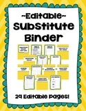 Editable Substitute Binder (Yearly Update)
