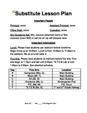 Editable Substitute Information Packet
