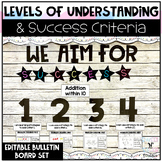 Levels of Understanding and Success Criteria Bulletin Board