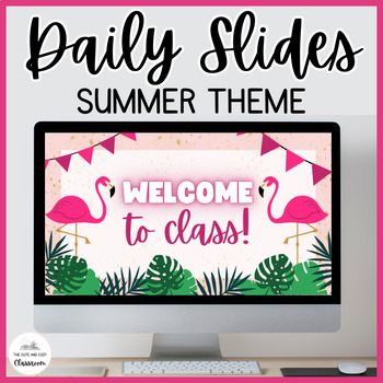 Preview of Editable Summer Daily Slides Template - Google Slides