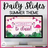 Editable Summer Daily Slides Template - Google Slides