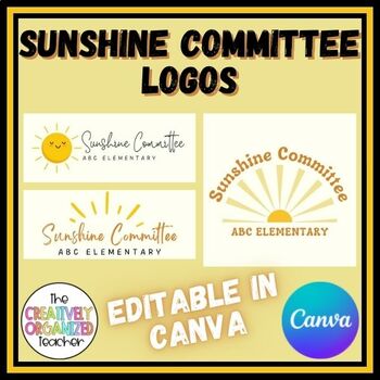 Preview of Editable Sunshine Committee Logo - Canva Logo