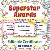 Editable Awards and Editable Certificates