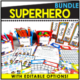 Bright Superhero Classroom Decor Bundle: Colorful Signs, W