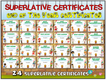 Preview of END OF THE YEAR CERTIFICATES-SUPERLATIVE CERTIFICATES
