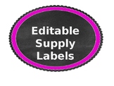 Editable Supply Bin Labels