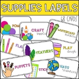 Editable Supply Tub Labels