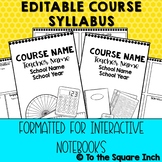 Editable Syllabus