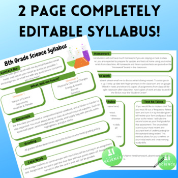 Preview of Editable Syllabus