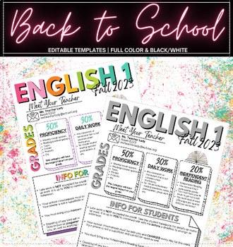 Preview of Editable Syllabus