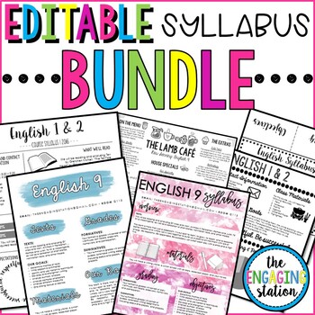 Preview of Editable Syllabus BUNDLE