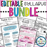 Editable Syllabus BUNDLE
