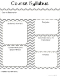 Editable Course Syllabus Template for Middle School and Hi