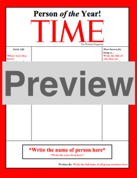 Preview of Editable TIME Magazine Cover Template