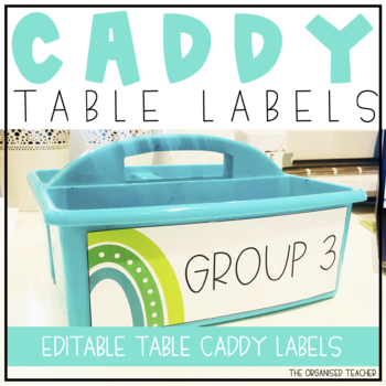 Classroom Labels, Caddy Supply Labels