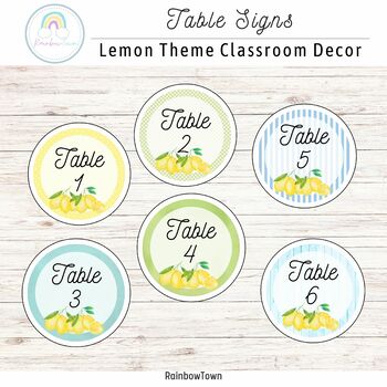 Editable Labels - Chalkboard and Lemons - Printable Modern Farmhouse Decor