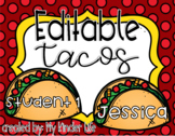 Editable Taco Labels/ Name Tags
