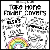 Editable Take Home Folder Covers // Patchy Pastels
