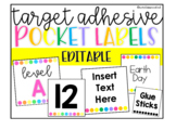 Editable Target Adhesive Labels | Back to School | Classro