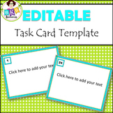 Editable Task Card Template {Graphics for Commercial Use}