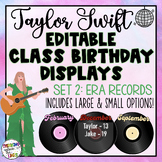 Editable Taylor Swift Class Birthday Display - Eras-Themed