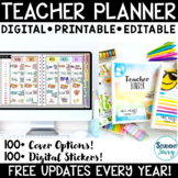Editable Teacher Planner 2022-2023 Teacher Binder Covers G