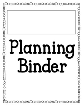 Preview of Editable Teacher Planning Binder & Lesson Plans templates