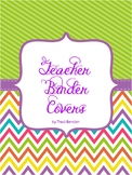 Editable Teacher Binder Covers & Spines {Chevron Brights}