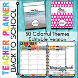 Editable Teacher Binder | Digital & Printable Planner | 30