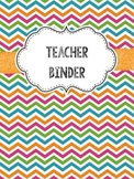 Editable Teacher Binder (Freebie)