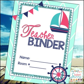 Preview of Nautical Teacher Binder 2019-2020