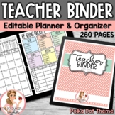 Editable Teacher Binder Polka Dot {Free Updates for Life}