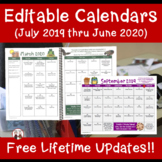 Editable Teacher Calendar Planner Binder